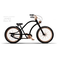 GRAND CHOPPER Unique JAMES Plumbike bicykel pánsky hliníkový 7 rýchlostný pre náročných chopper bike