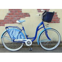 Nový retro bicykel dámsky s prúteným košíkom za výhodnú cenu. Mestský bicykel - eshop BATASPORT