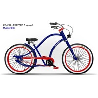 GRAND CHOPPER MARINER Plumbike bicykel pánsky hliníkový 7 rýchlostný pre náročných chopper bike